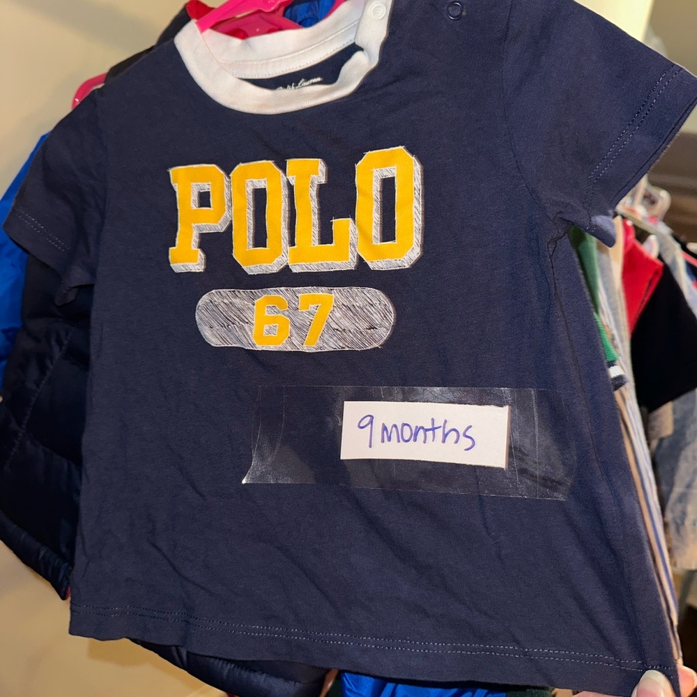 Polo by Ralph Lauren Kids Navy and Yellow Polo Shirt